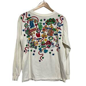 Vintage 90's Alore Graphic Tee Shirt Large New York City Themed Print